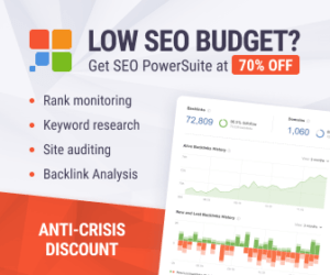 SEO tools discount COVID response to help all websites get back on track and boost your website. Powersuite 70% discount for a limited period only